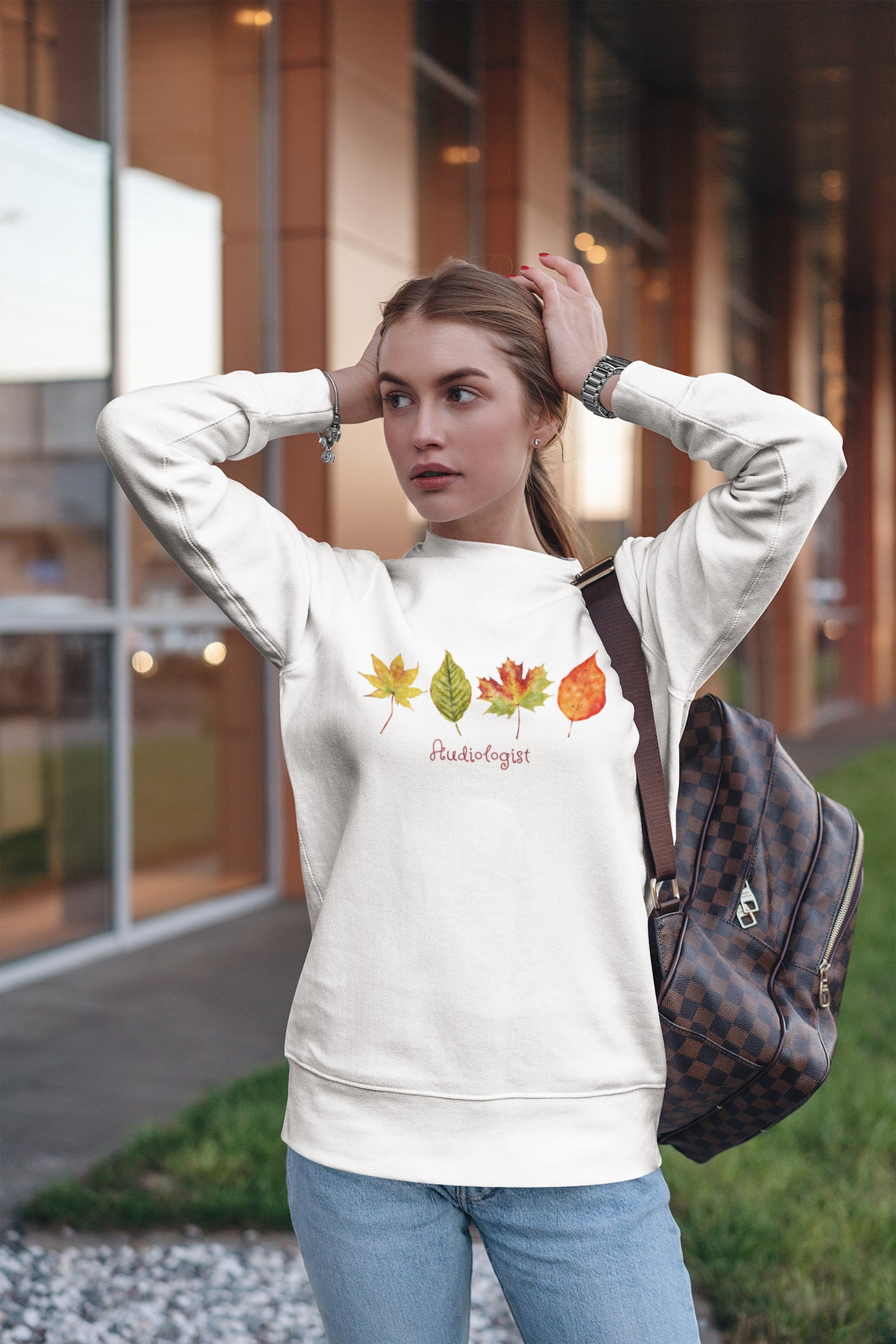 Audiologist Fall Leaves Sweatshirt Gift