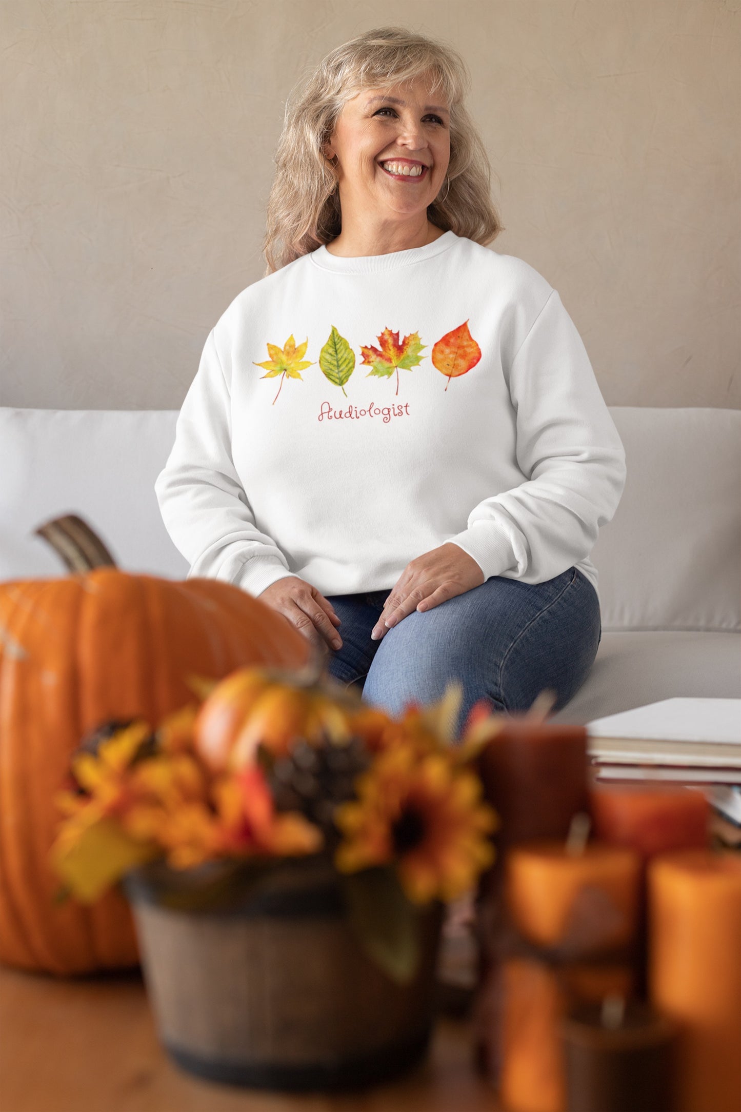 Audiologist Fall Leaves Sweatshirt Gift