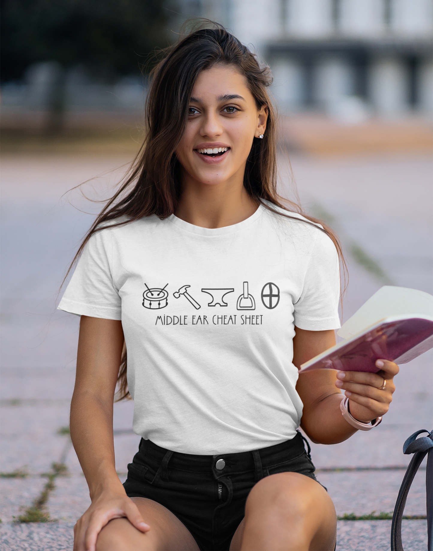 Funny Audiologist Middle Ear Cheat Sheet Ossicles T-shirt