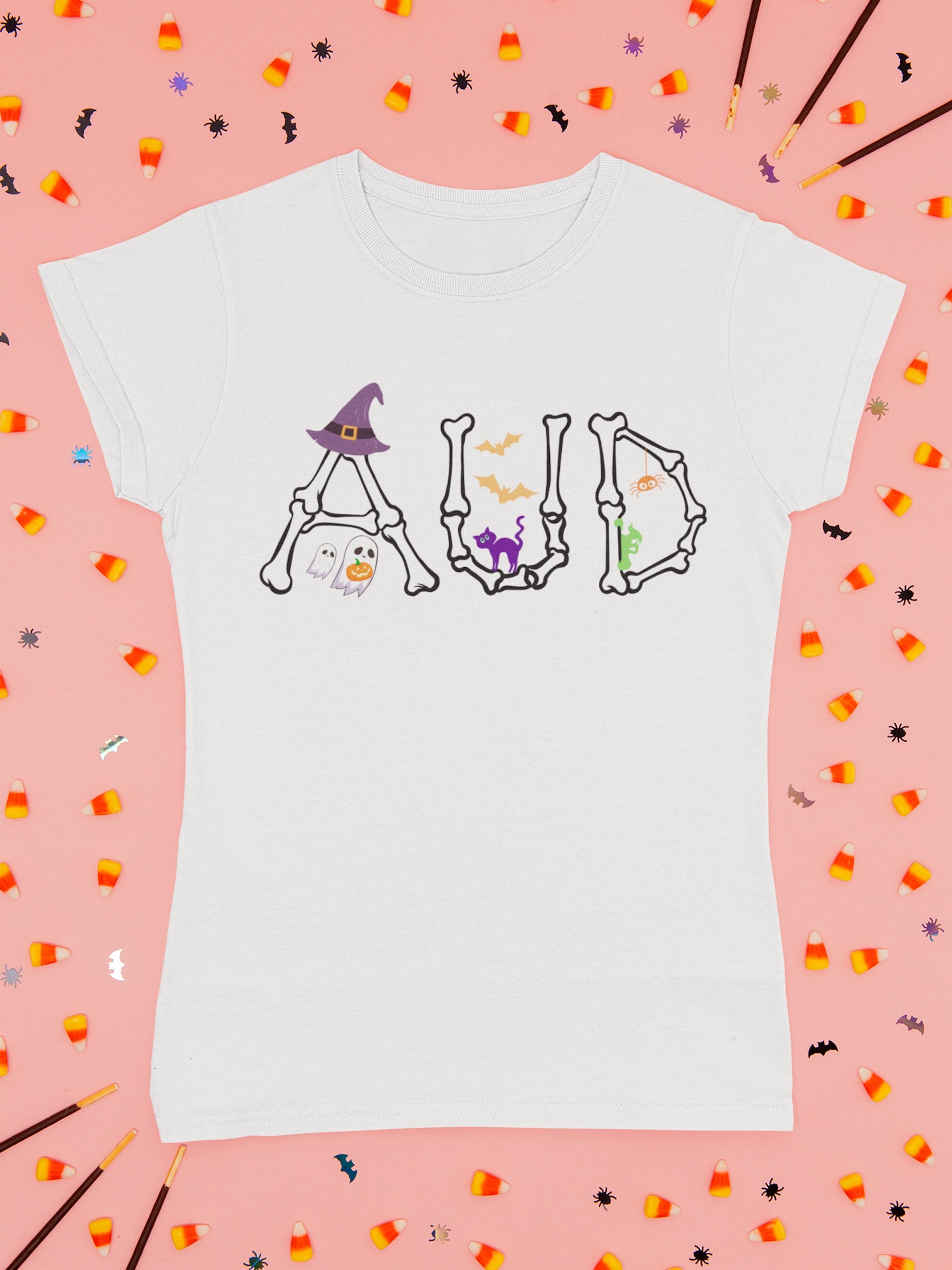 AUD Halloween Spooky Cute T-shirt for Audiologist