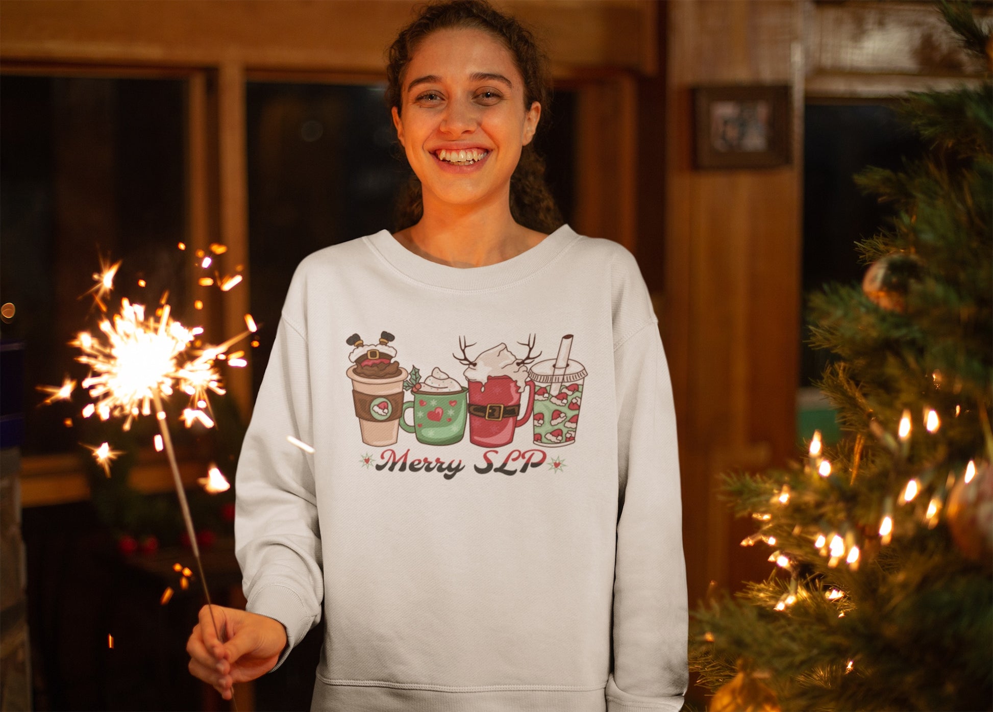 Merry SLP Coffee Christmas Sweatshirt