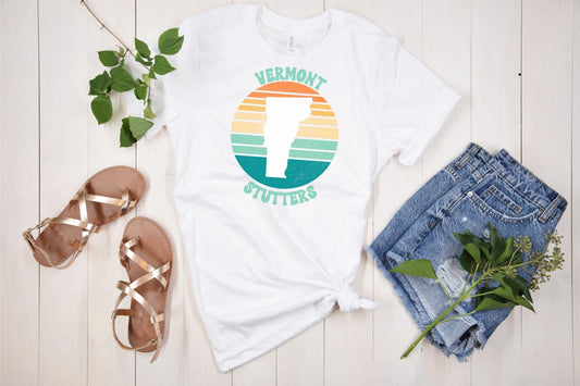 Vermont Stutters Retro Sun Unisex T-Shirt