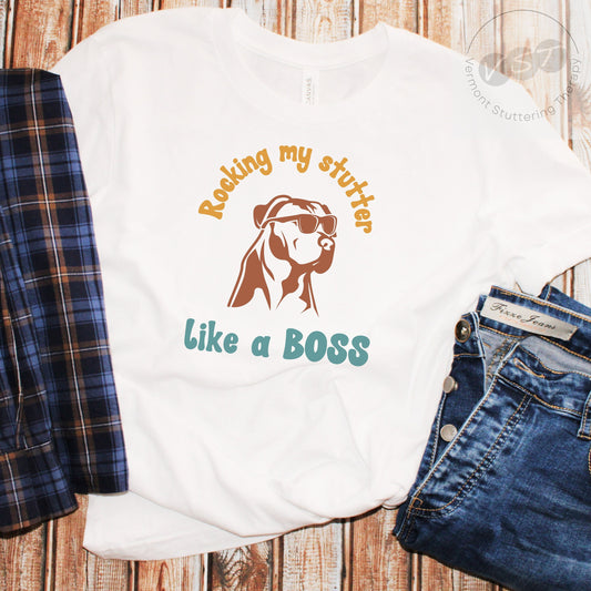 Dog Stutter Like a Boss Unisex T-Shirt