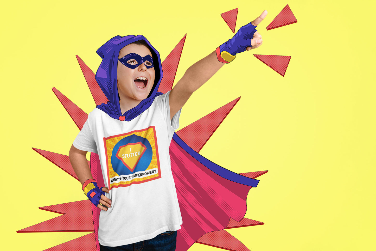 I Stutter, What's Your Superpower Unisex Kids T-Shirt