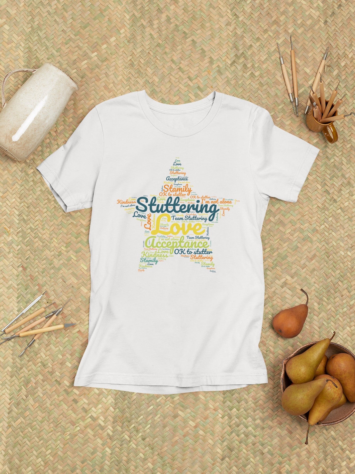 Star Stuttering Word Cloud Unisex T-Shirt