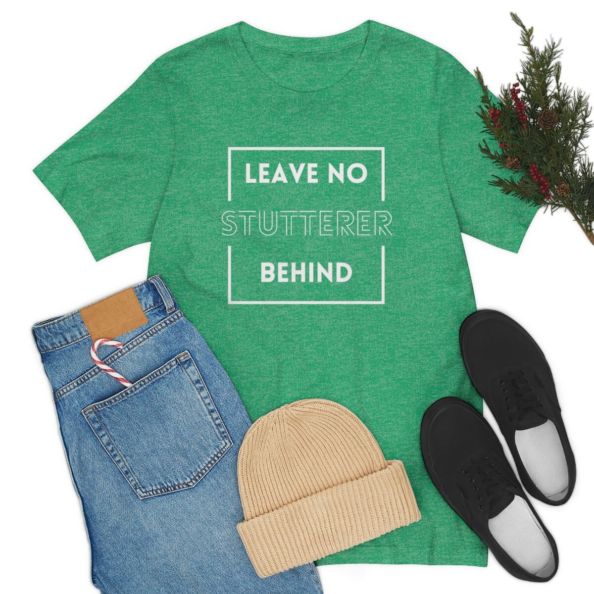 Leave No Stutterer Behind Stuttering T-shirt