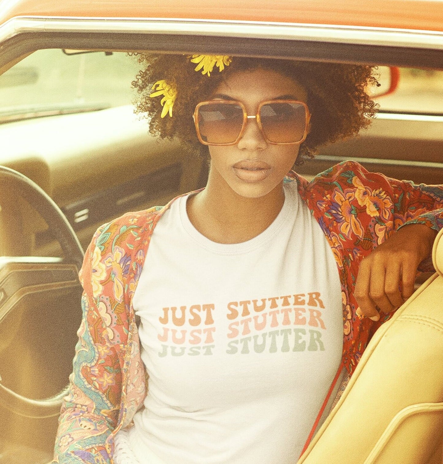 Just Stutter Retro Wave Unisex T-Shirt