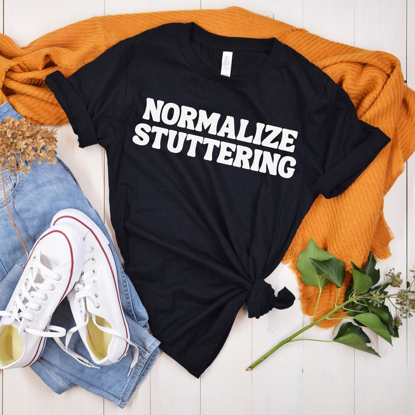 Normalize Stuttering Retro Unisex T-shirt