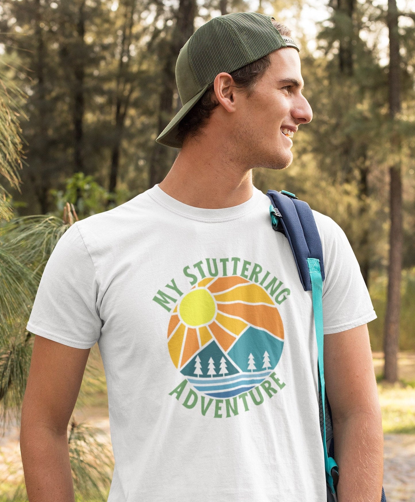 My Stuttering Adventure Retro Mountain Shirt