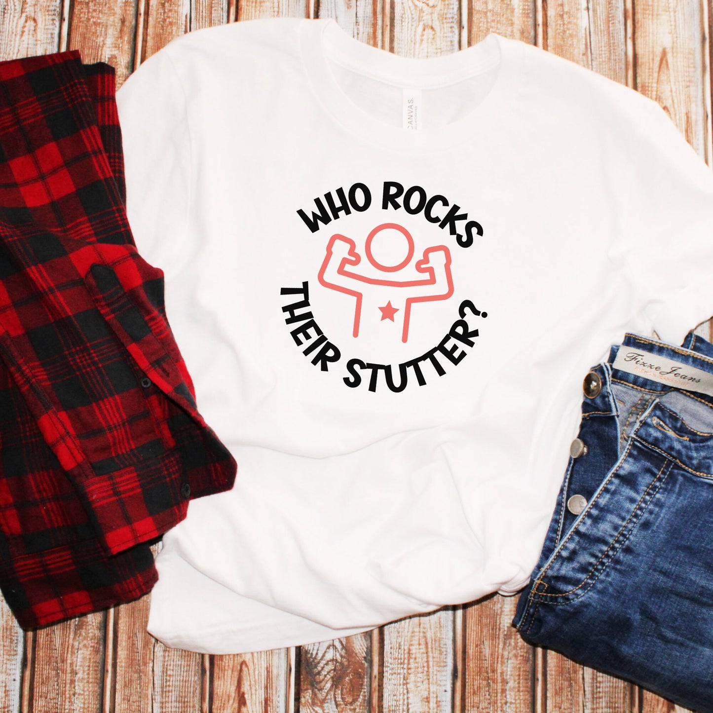 Who Rocks Their Stutter Unisex T-shirt