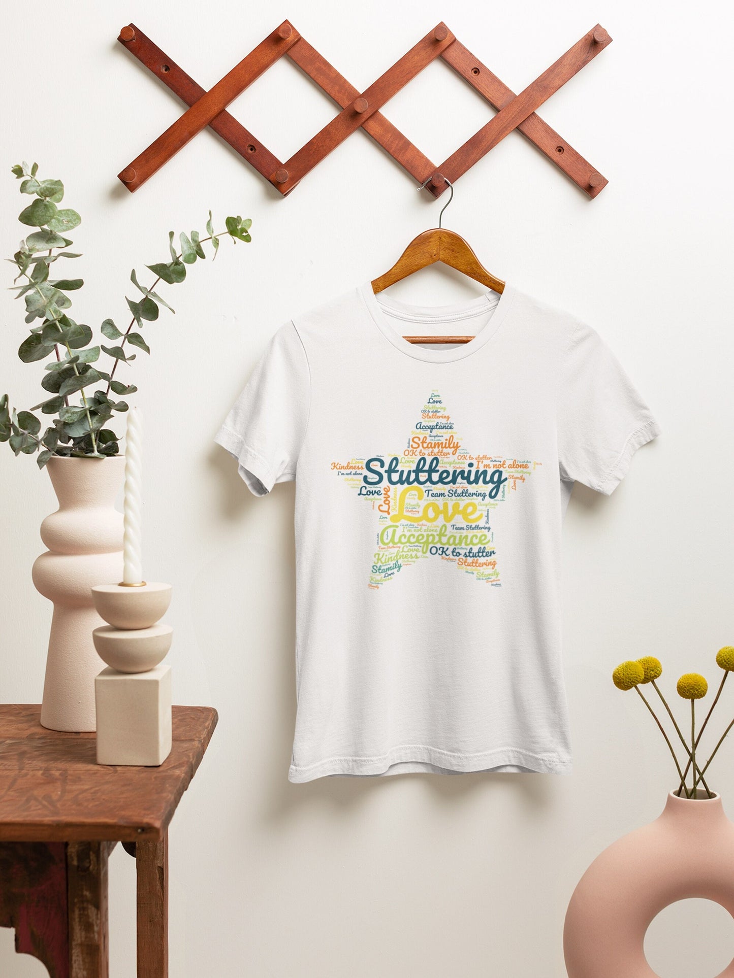 Star Stuttering Word Cloud Unisex T-Shirt