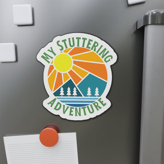 My Stuttering Adventure Retro Magnet