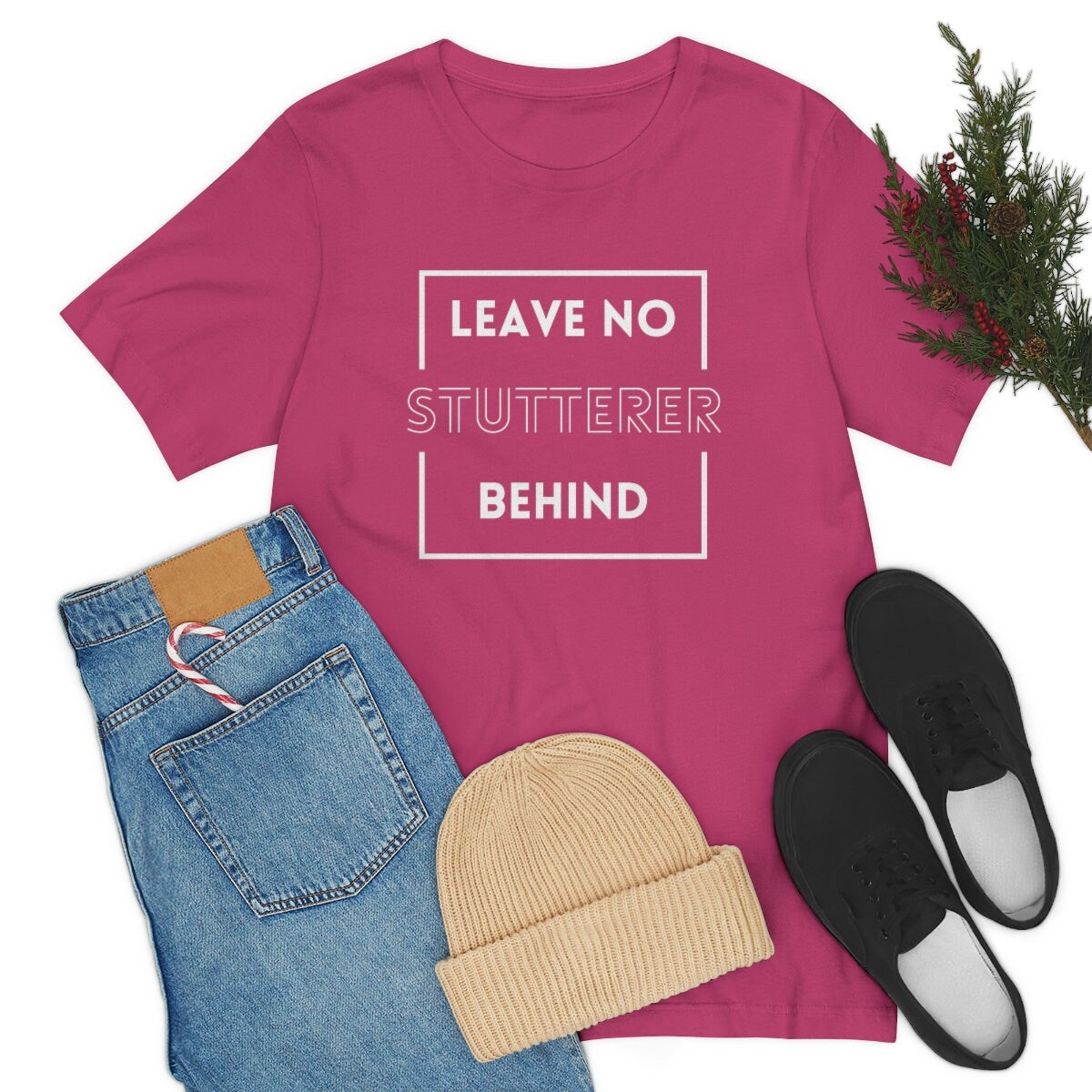 Leave No Stutterer Behind Stuttering T-shirt