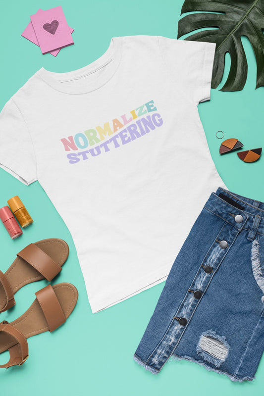 Normalize Stuttering Retro Wave Pastel Unisex T-Shirt