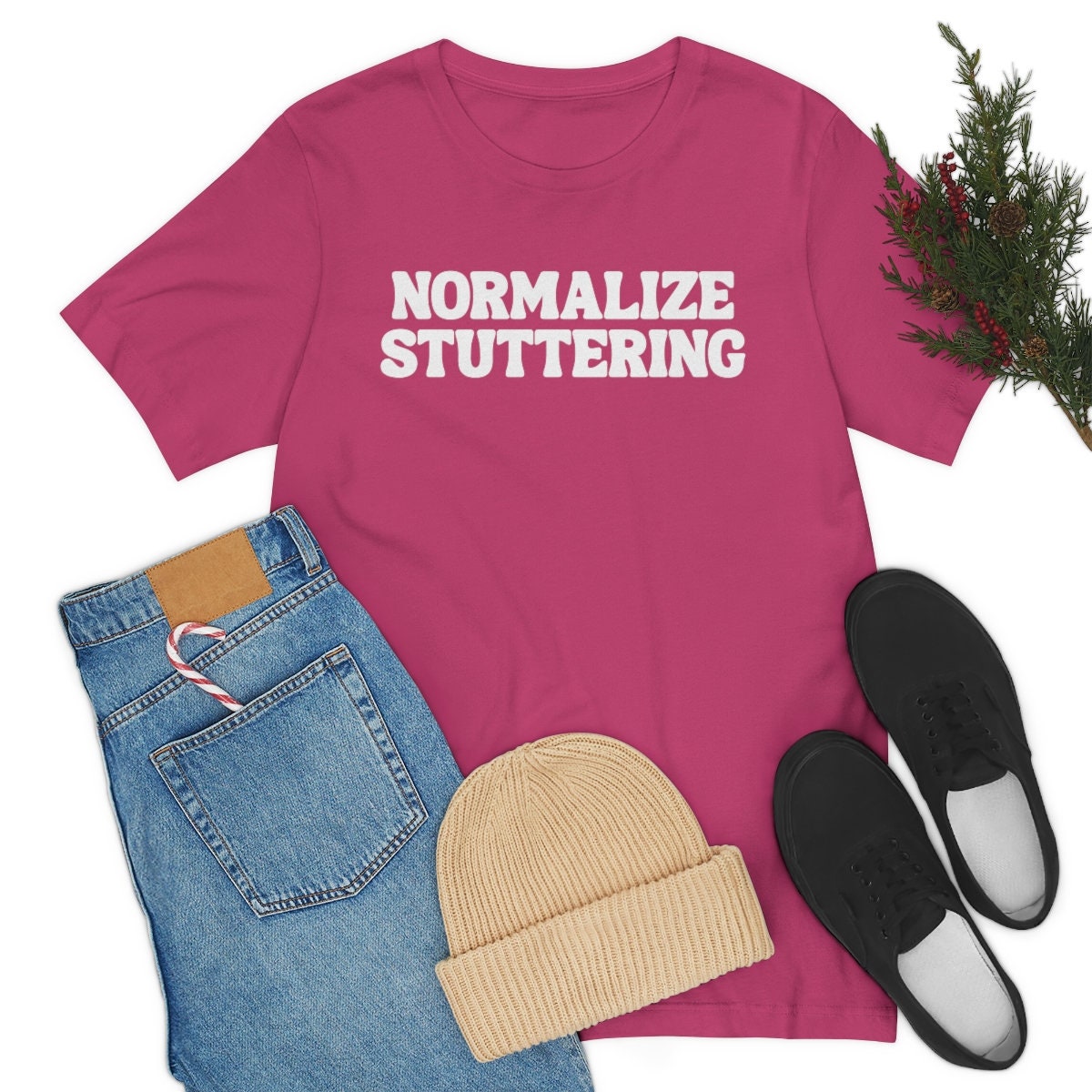 Normalize Stuttering Retro Unisex T-shirt