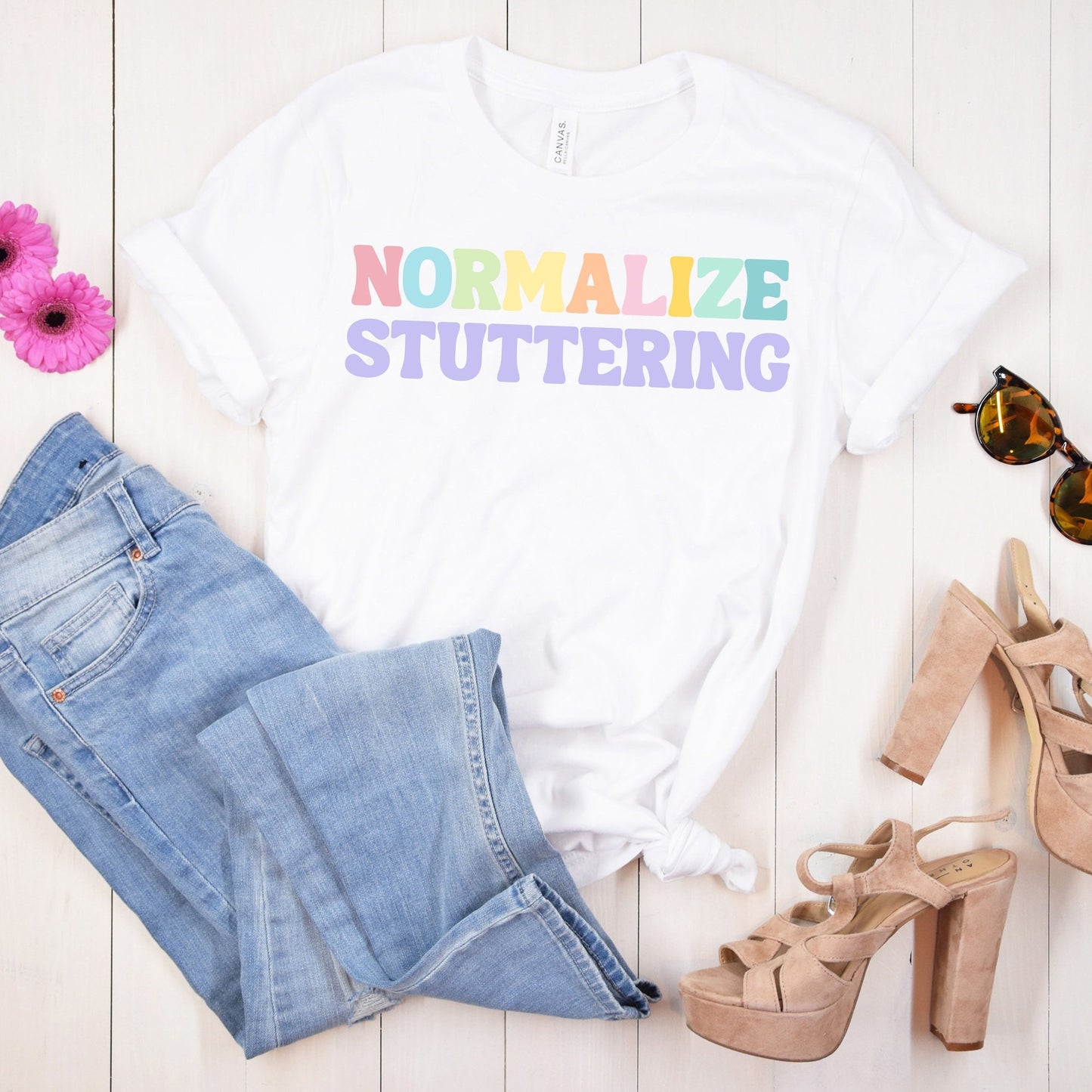 Normalize Stuttering Retro Unisex T-shirt