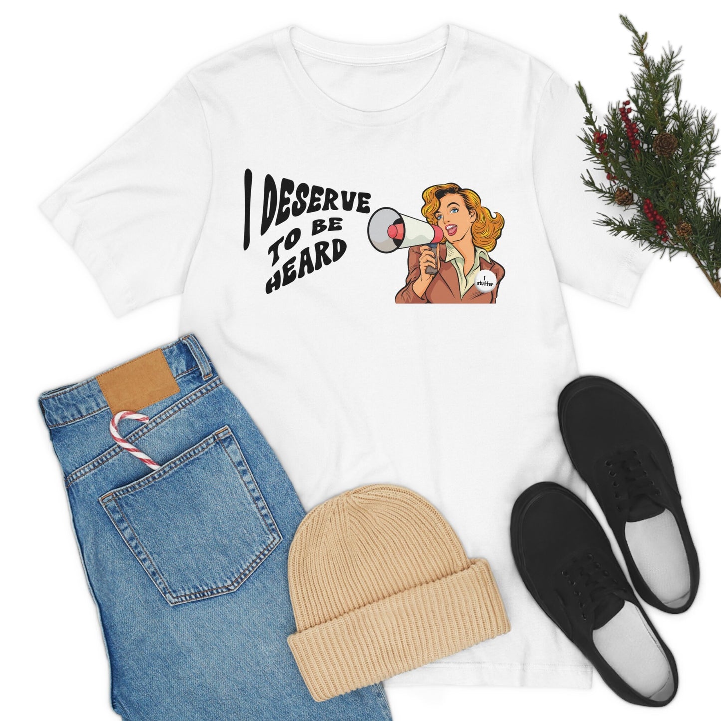 I Deserve to be Heard Megaphone Retro Comic Shirt