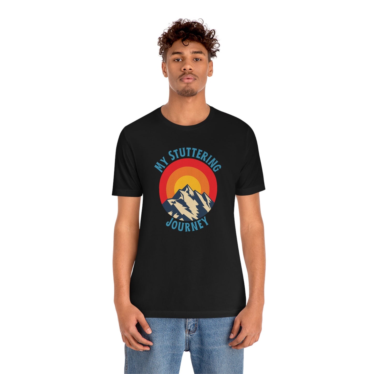 My Stuttering Journey Retro Mountain Unisex T-Shirt