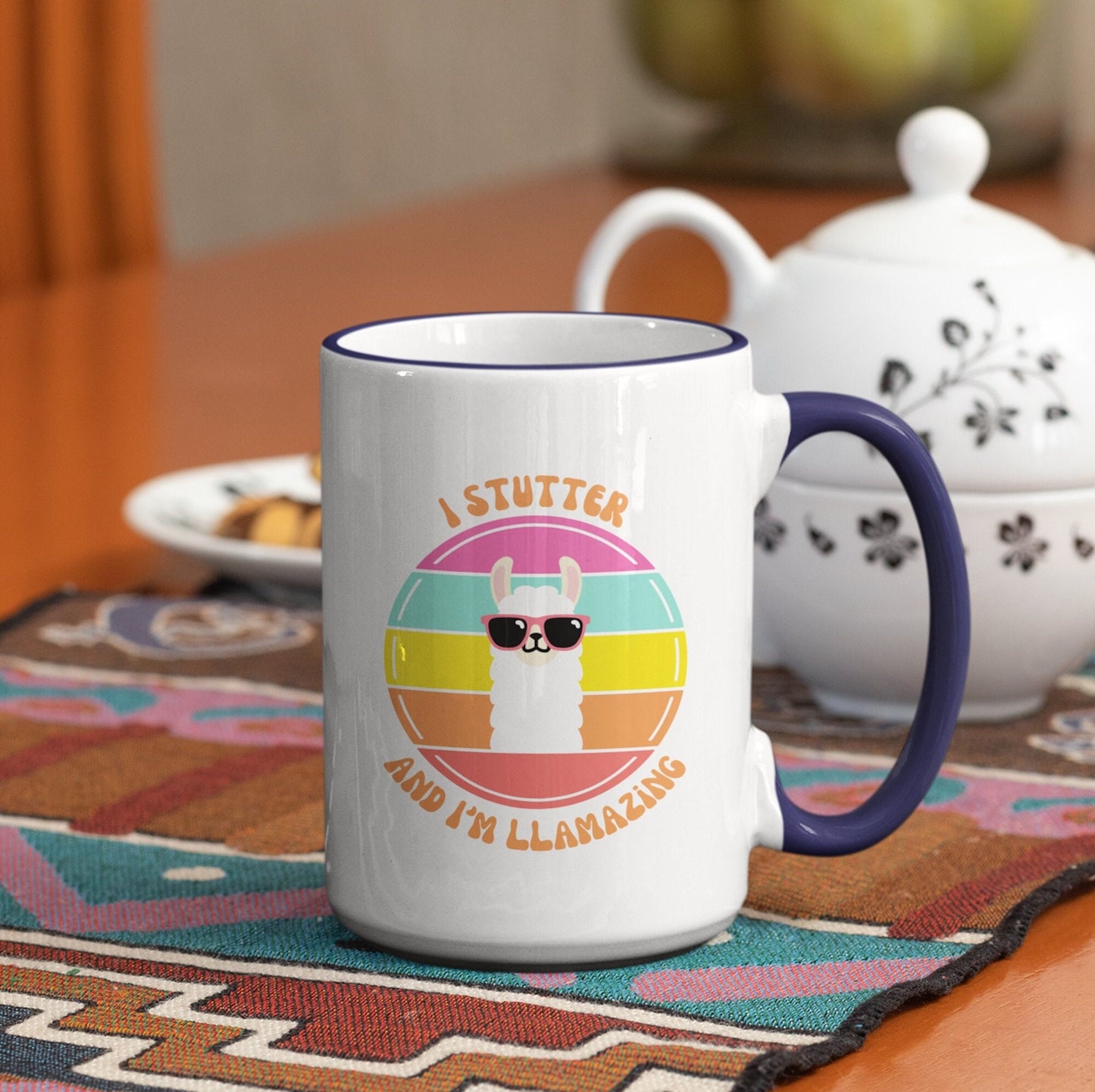 I Stutter and I'm Llamazing 15oz Stutter Mug