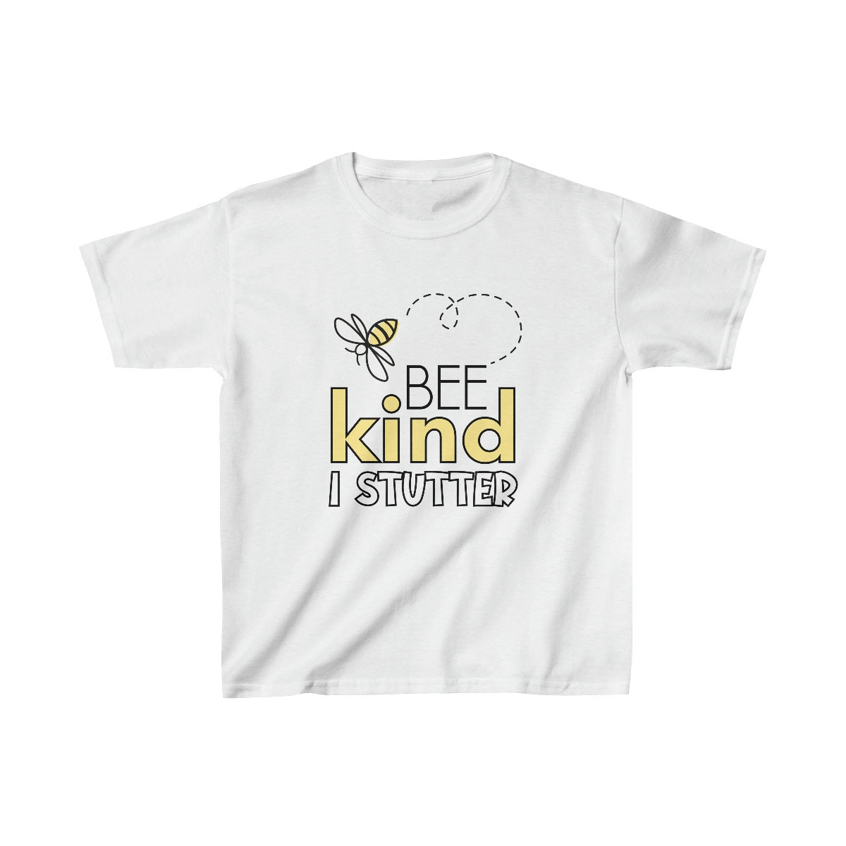 Bee Kind I Stutter Youth T-shirt
