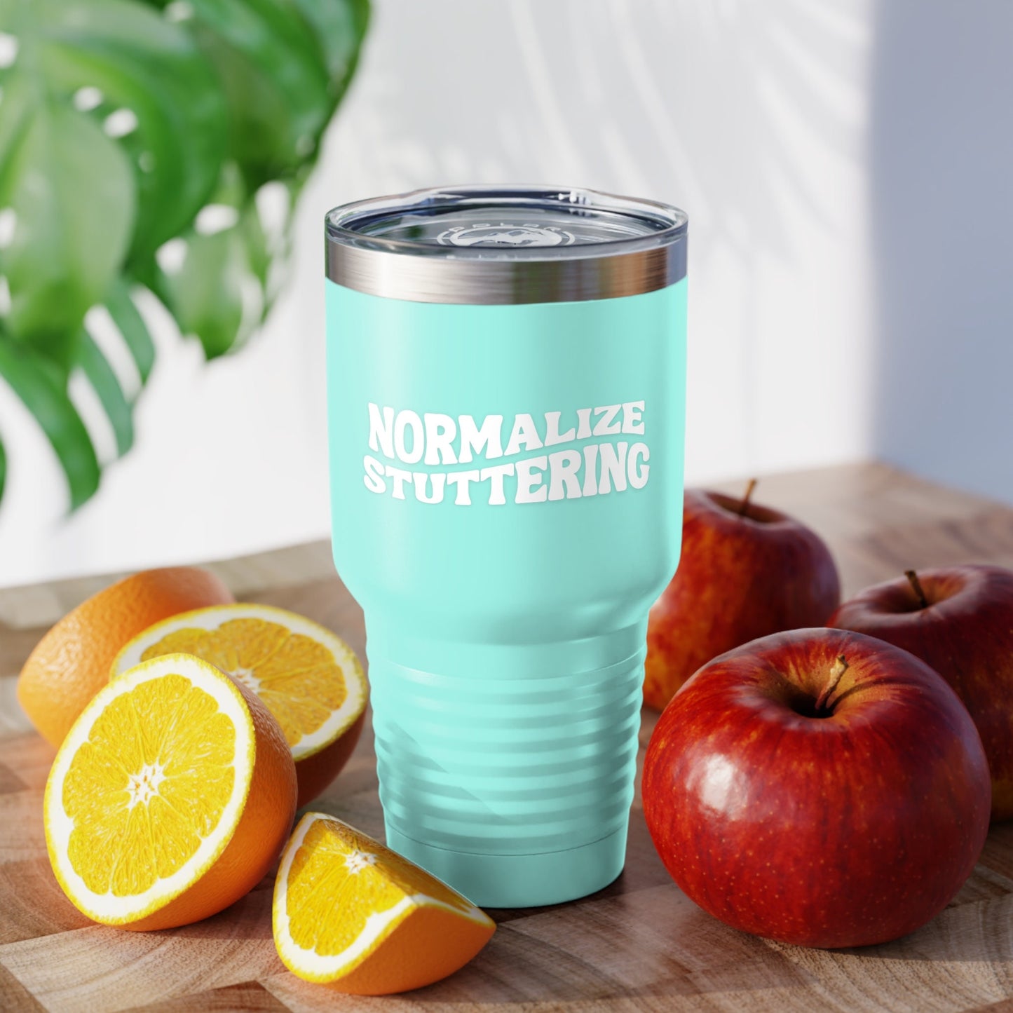 Normalize Stuttering Retro Wave Ringneck Stainless Tumbler, 30oz