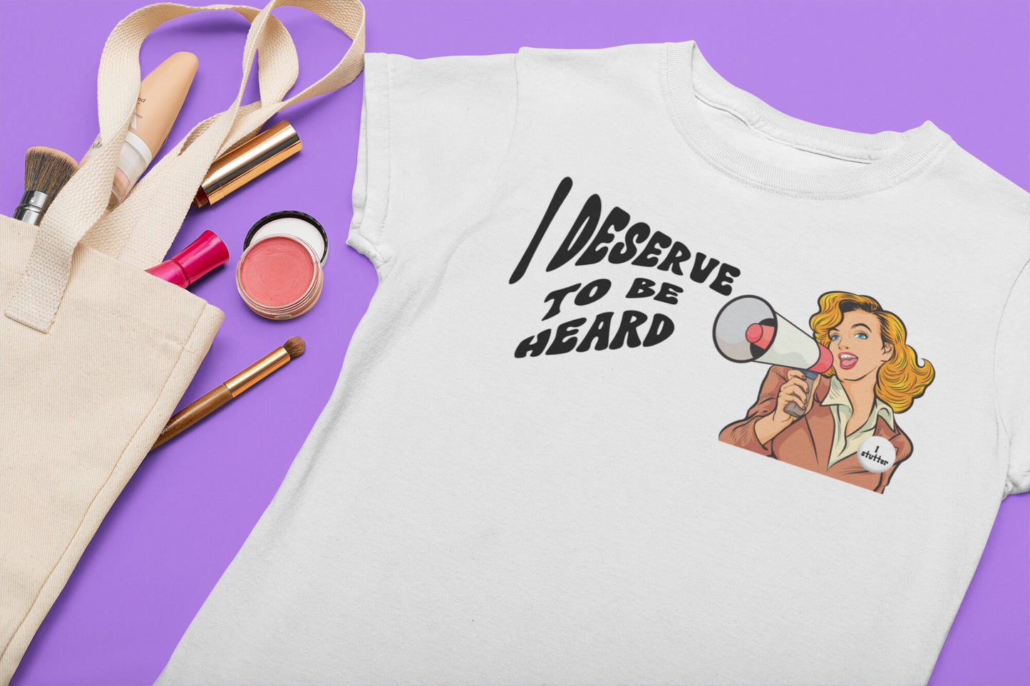 I Deserve to be Heard Megaphone Retro Comic Shirt