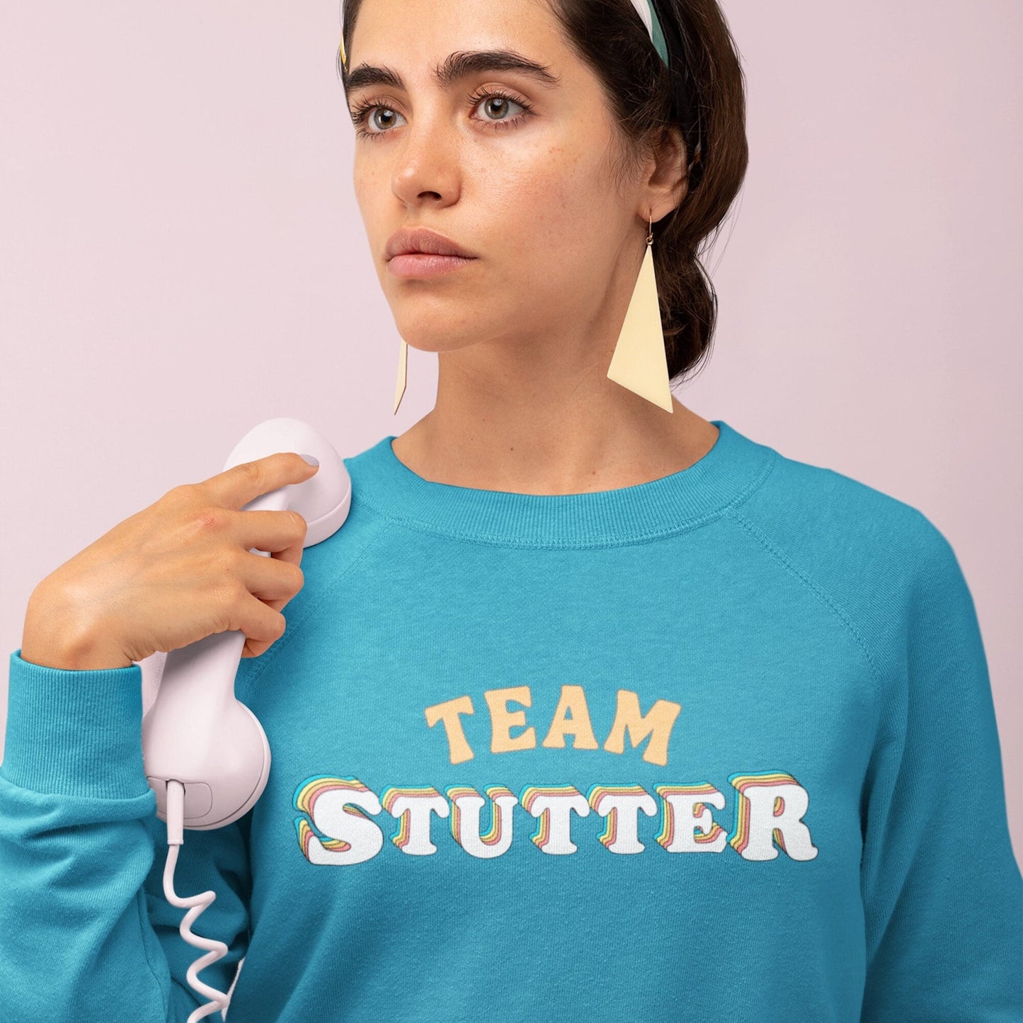 Team Stutter Retro Unisex Crewneck Sweatshirt