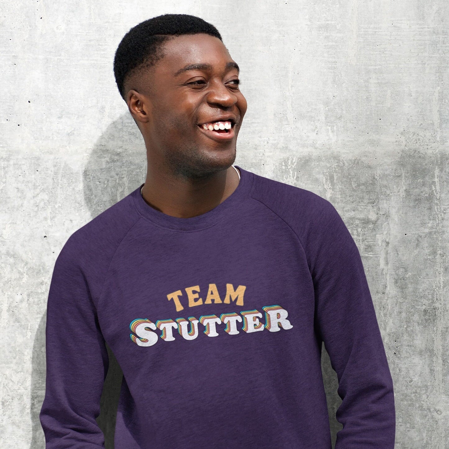 Team Stutter Retro Unisex Crewneck Sweatshirt