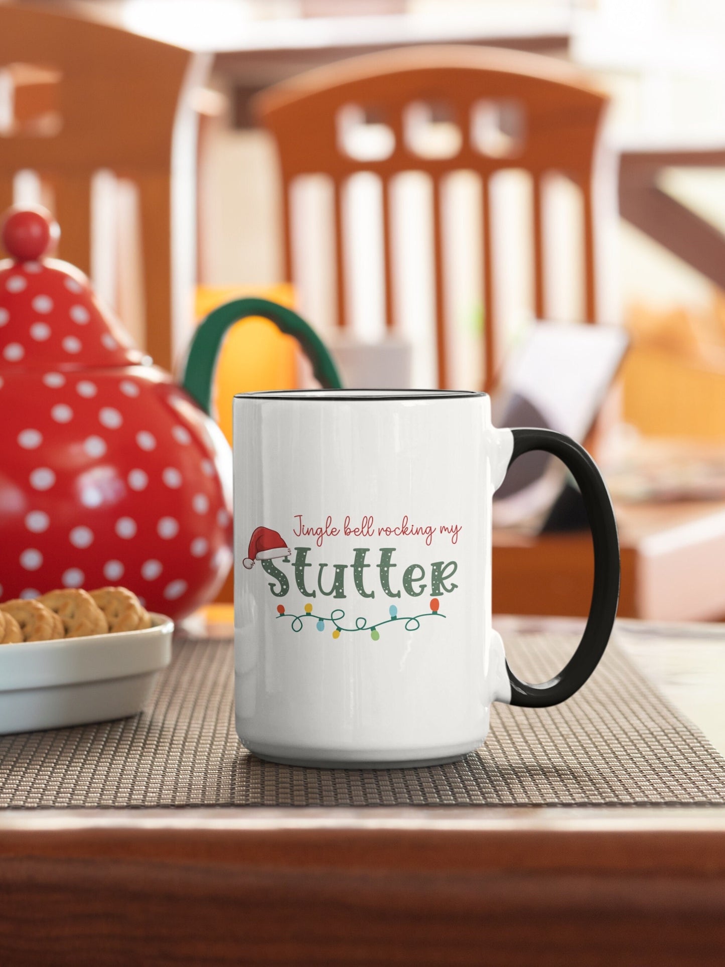 Jingle Bell Rocking my Stutter 15oz Mug Christmas Mug