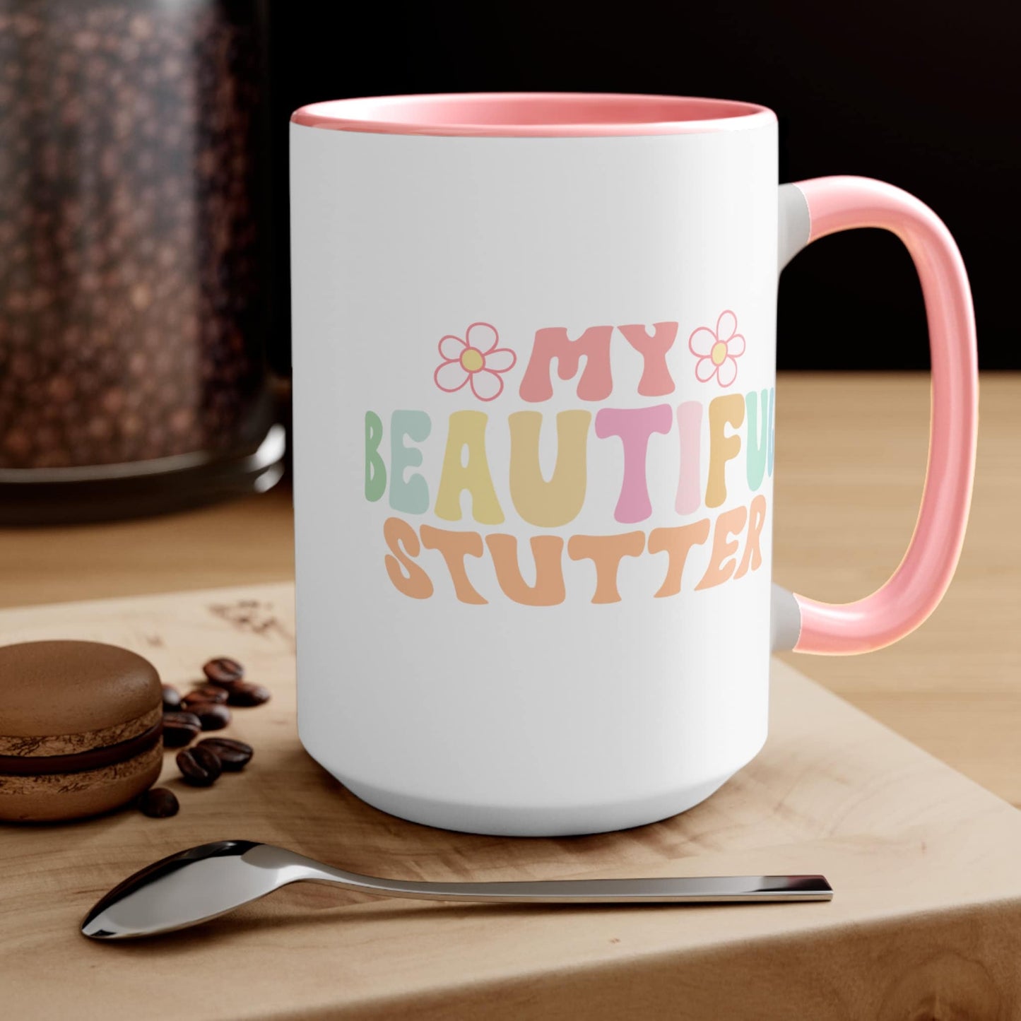 My Beautiful Stutter Retro Coffee Mug, 15oz