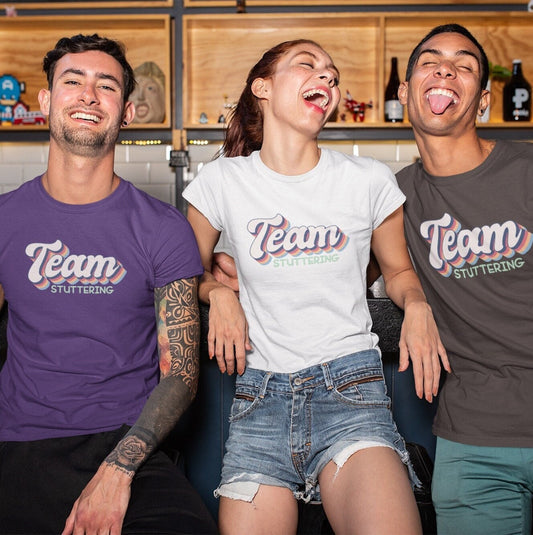 Team Stuttering Retro Unisex Tee