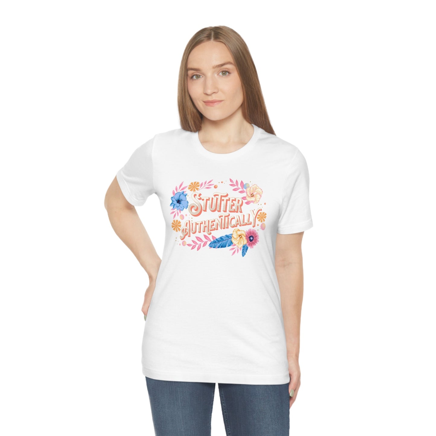 Stutter Authentically Floral Unisex T-Shirt