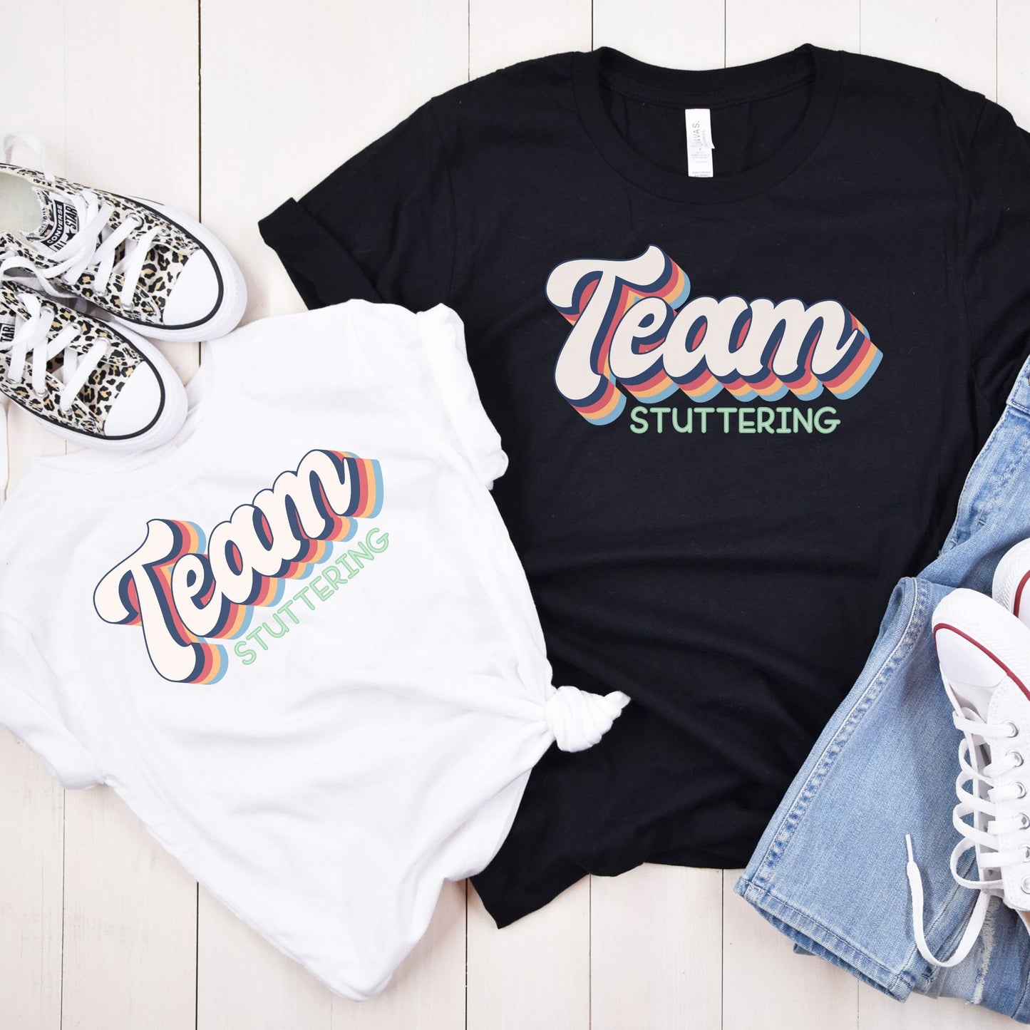 Team Stuttering Retro Unisex Tee