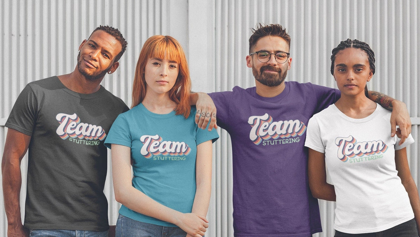 Team Stuttering Retro Unisex Tee