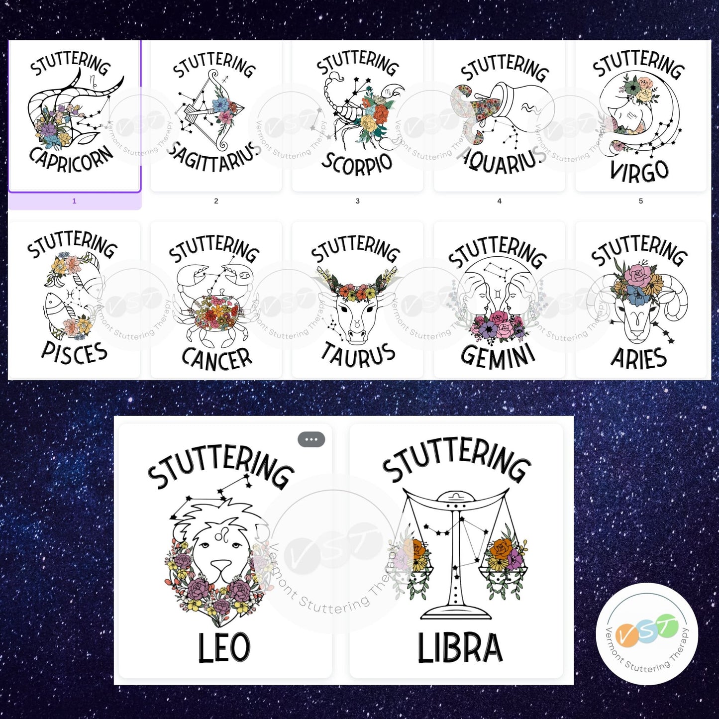 Stuttering Zodiac T-shirt, Stuttering Astrology Shirt, Person Who Stutters, Unisex T-Shirt, Astrology Gift for Person who Stutters
