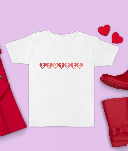 Valentine's Stutter Hearts Unisex T-Shirt