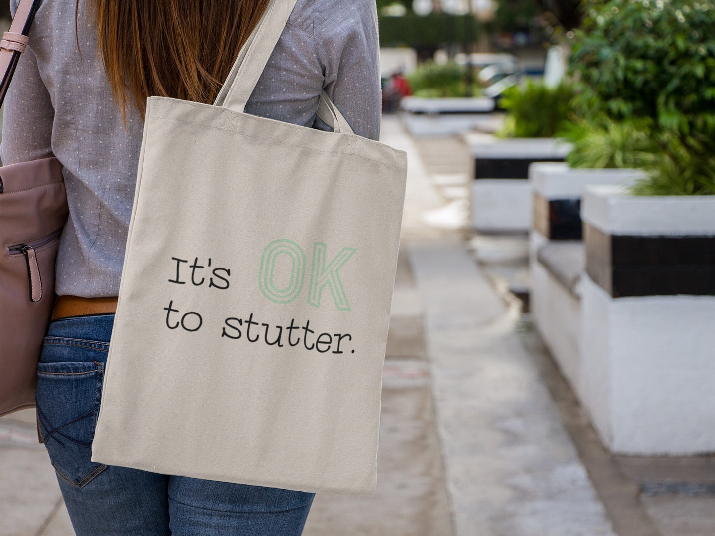 It's OK to Stutter Canvas Tote Bag