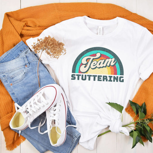 Team Stuttering Rainbow Unisex T-Shirt