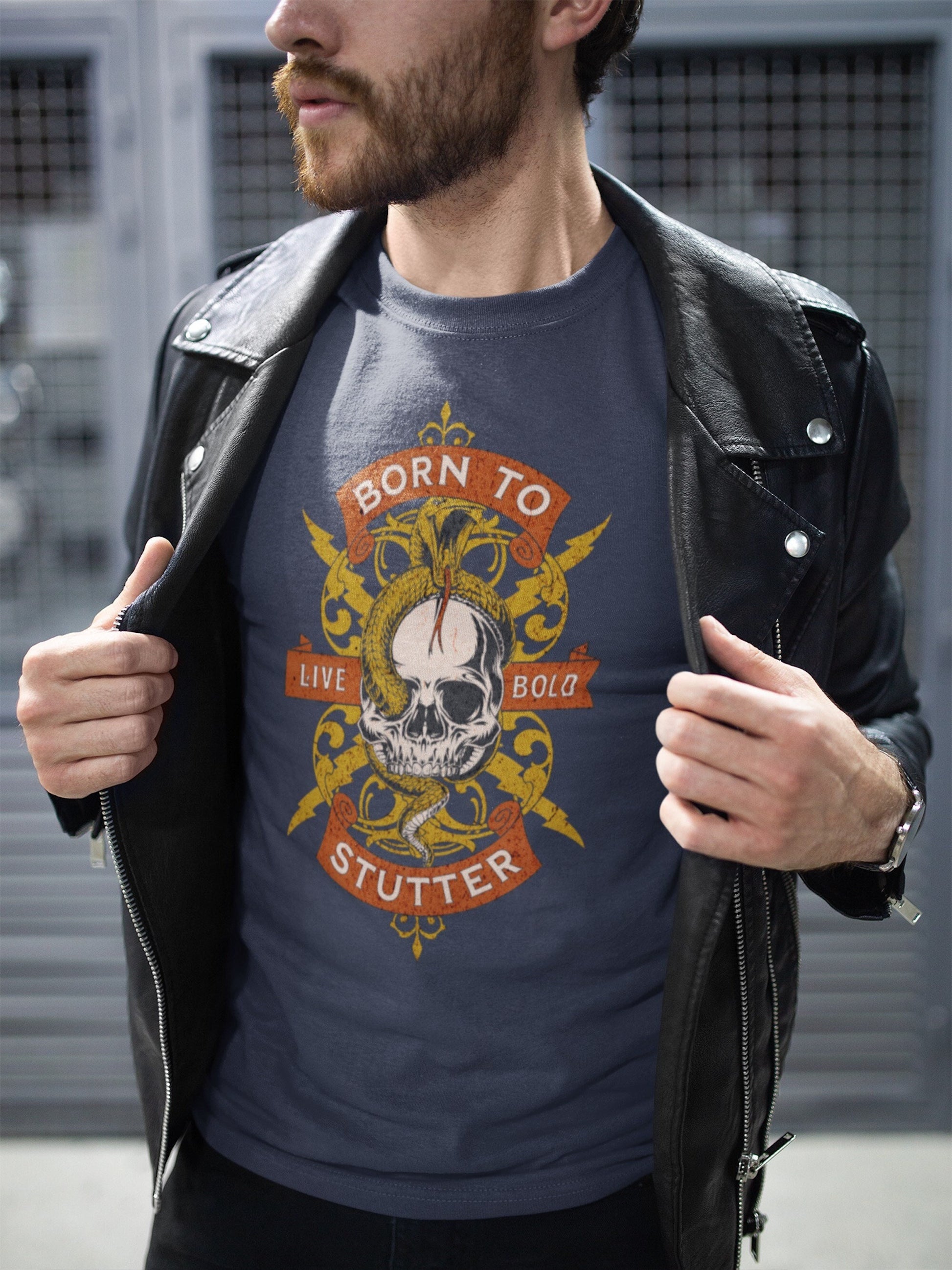 Born to Stutter Live Bold Unisex Stuttering T-Shirt