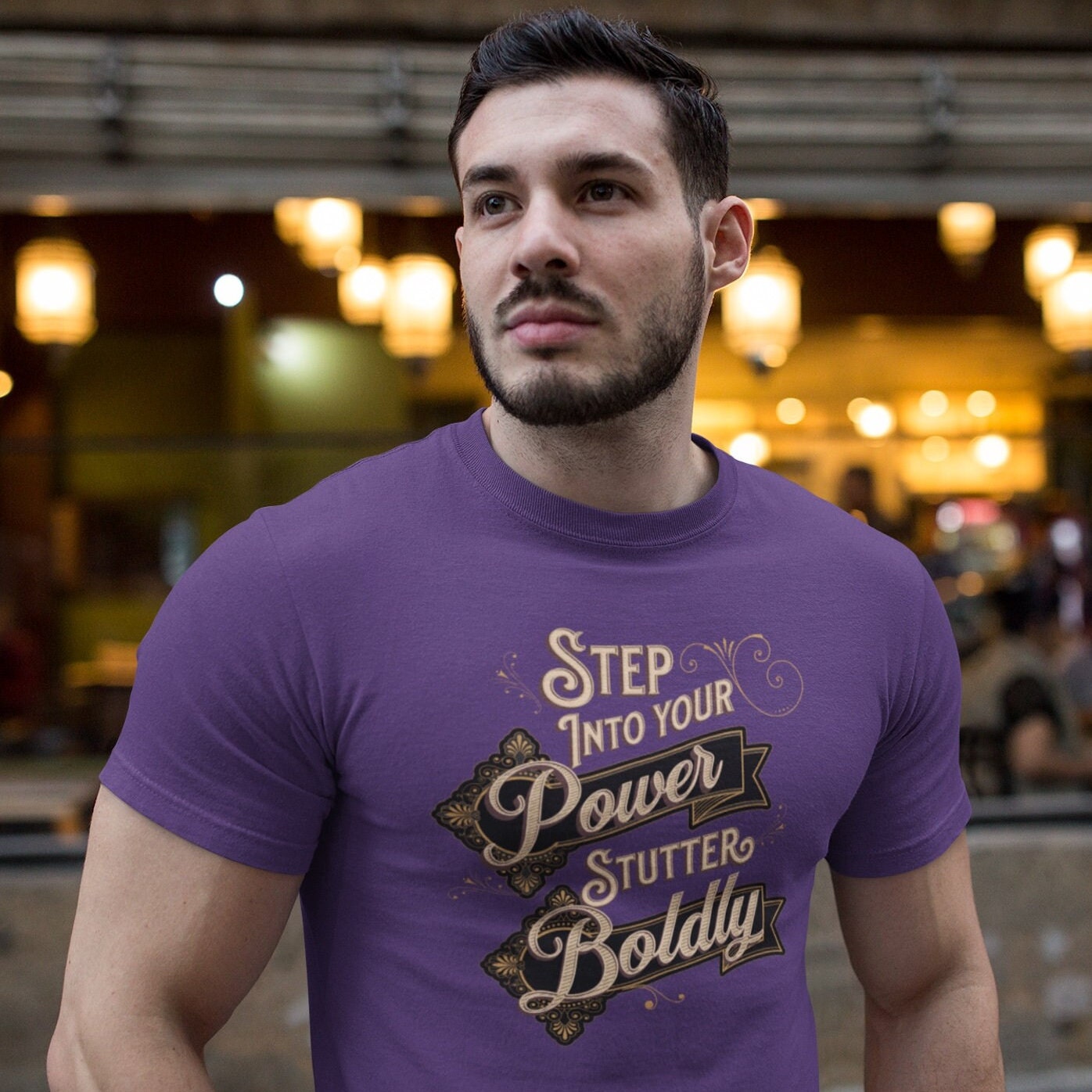 Step into Your Power, Stutter Boldly Unisex T-Shirt