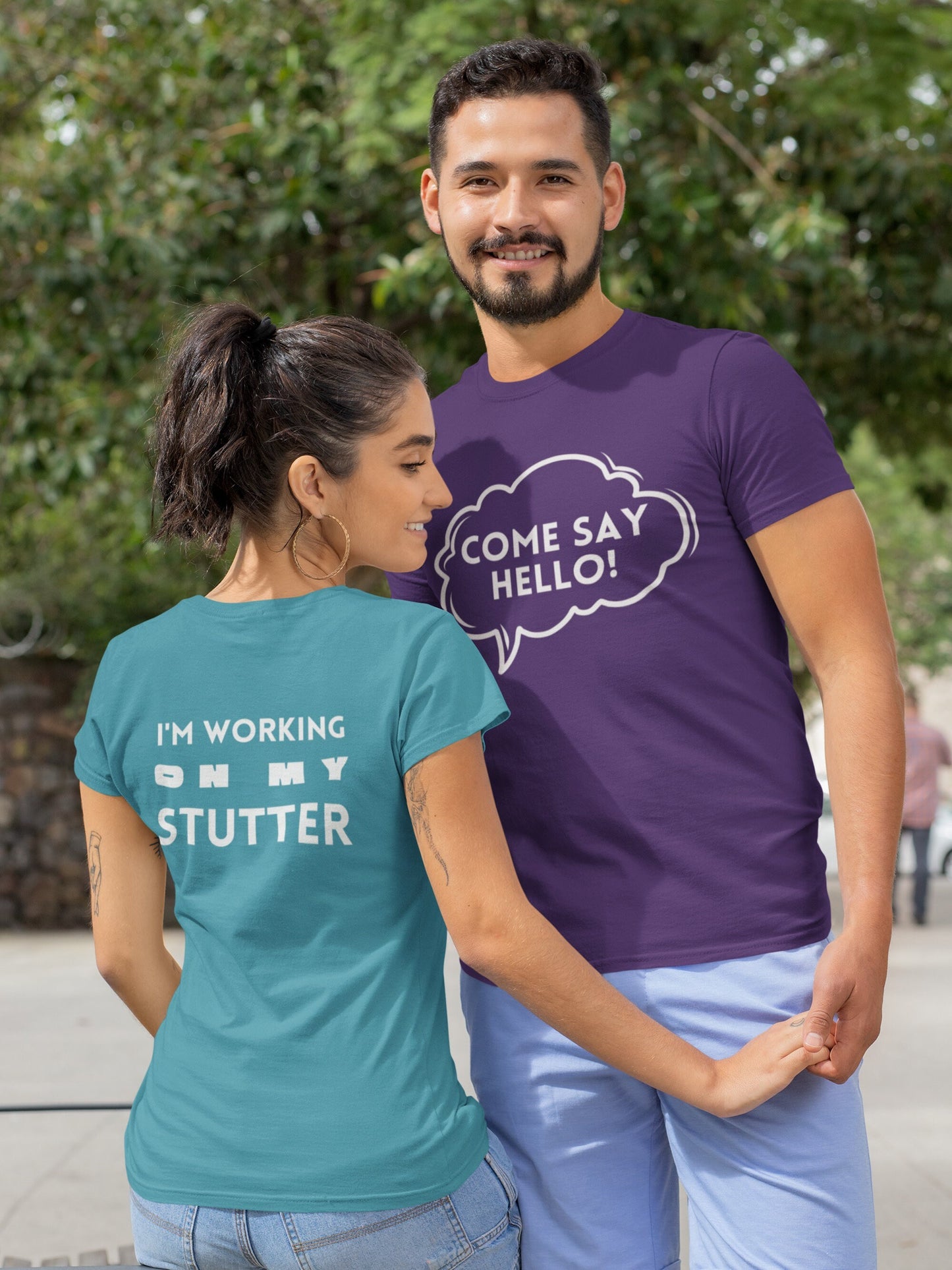 I'm Working on My Stutter, Come Say Hello Unisex T-Shirt