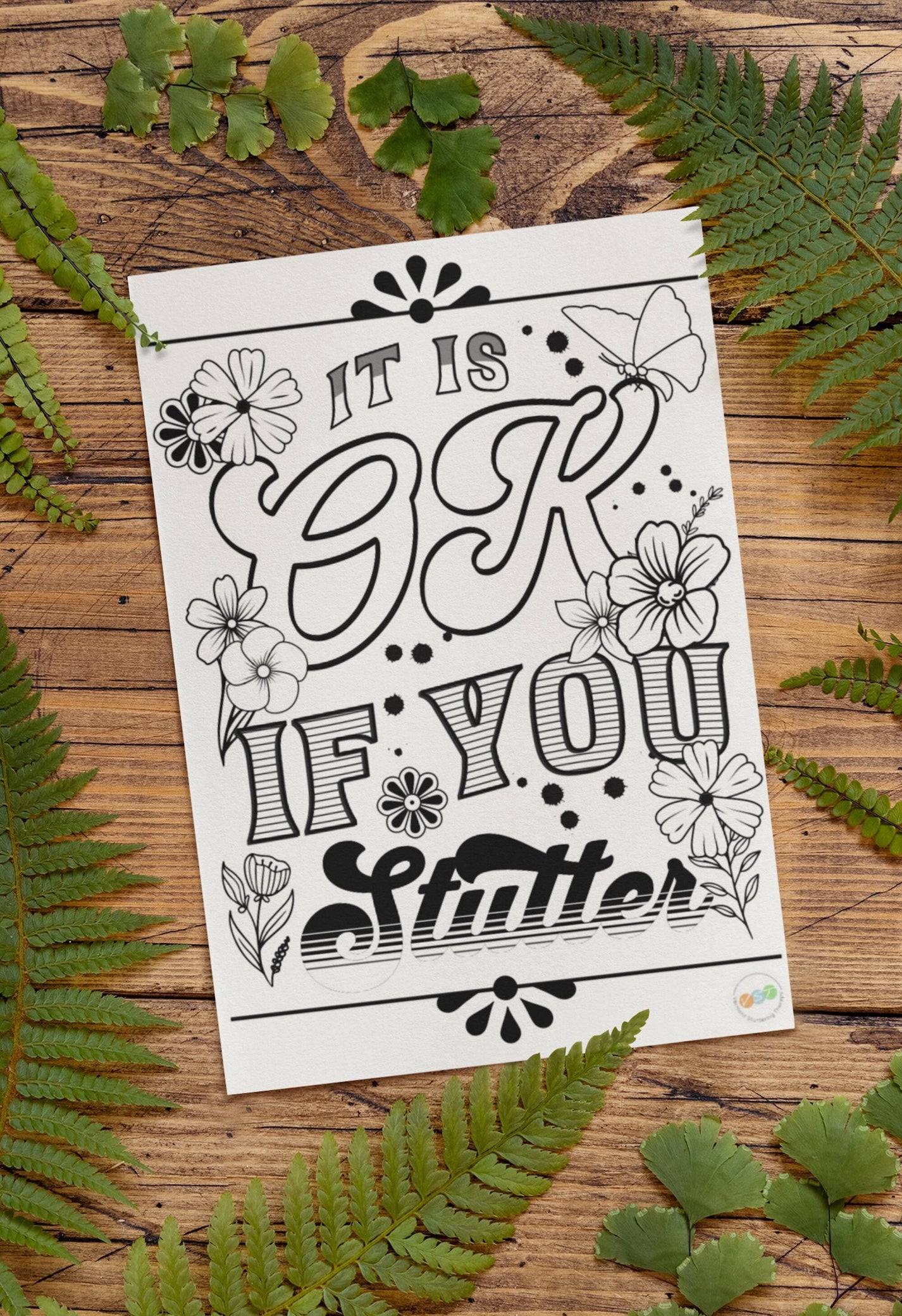 Digital Stuttering Positive Coloring Pages for SLP Stuttering Therapy ...