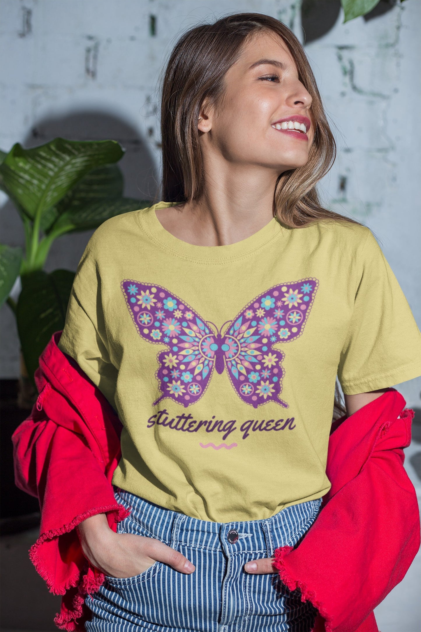 90s Butterfly Stuttering Queen Shirt