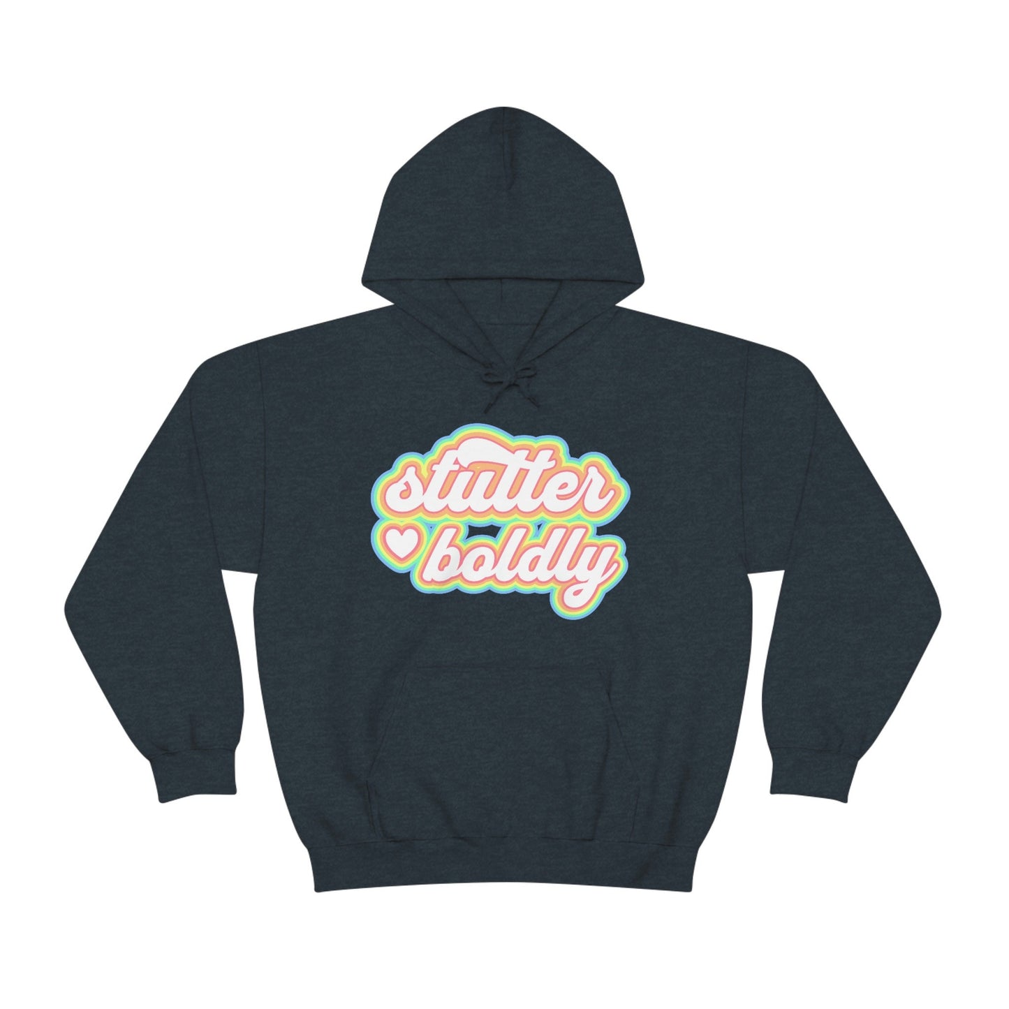 Stutter Boldly Pastel Retro Unisex Hoodie