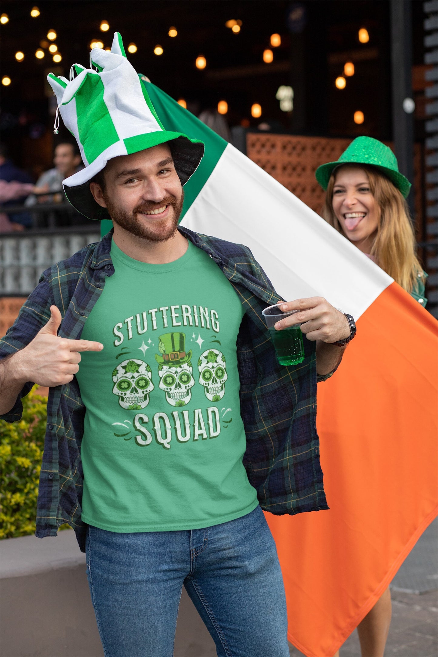 Stuttering Squad St. Patrick's Day Irish Stuttering T-shirt