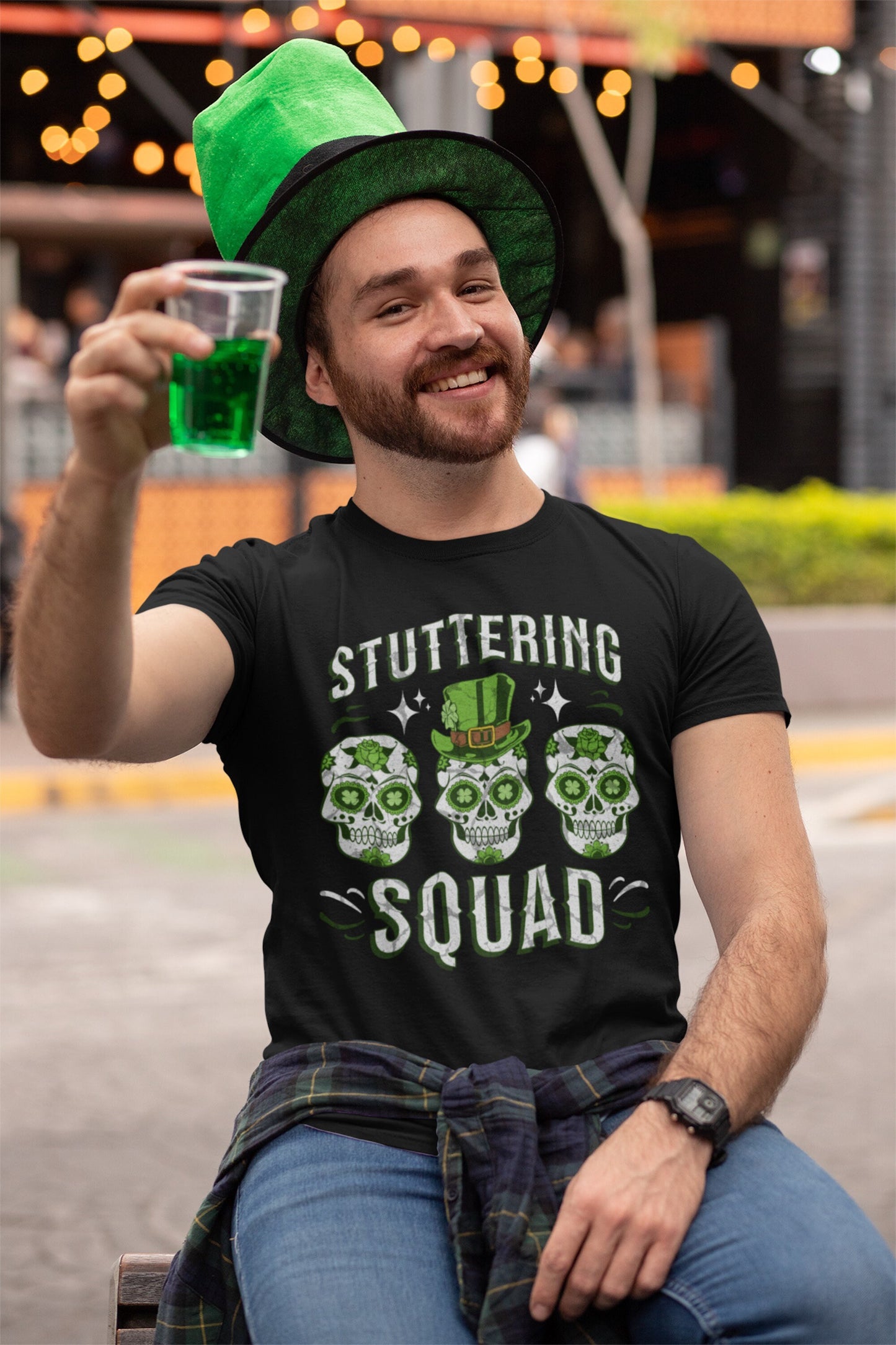 Stuttering Squad St. Patrick's Day Irish Stuttering T-shirt