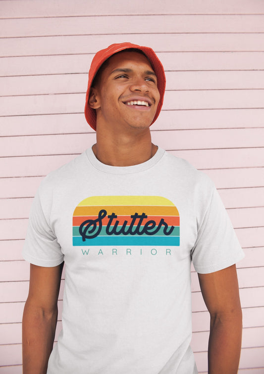 Stutter Warrior Retro Sun Stuttering T-shirt