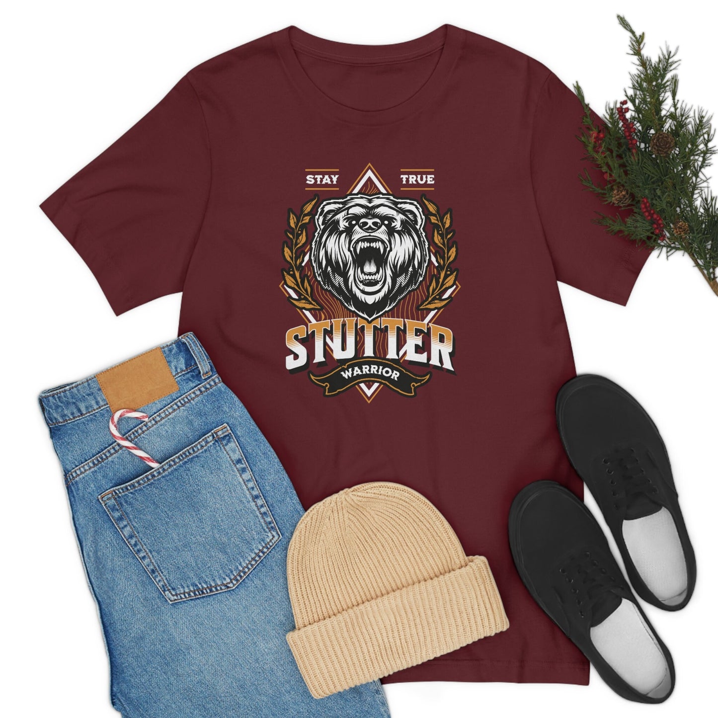 Stutter Warrior Bear Stuttering Unisex T-Shirt