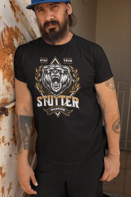 Stutter Warrior Bear Stuttering Unisex T-Shirt