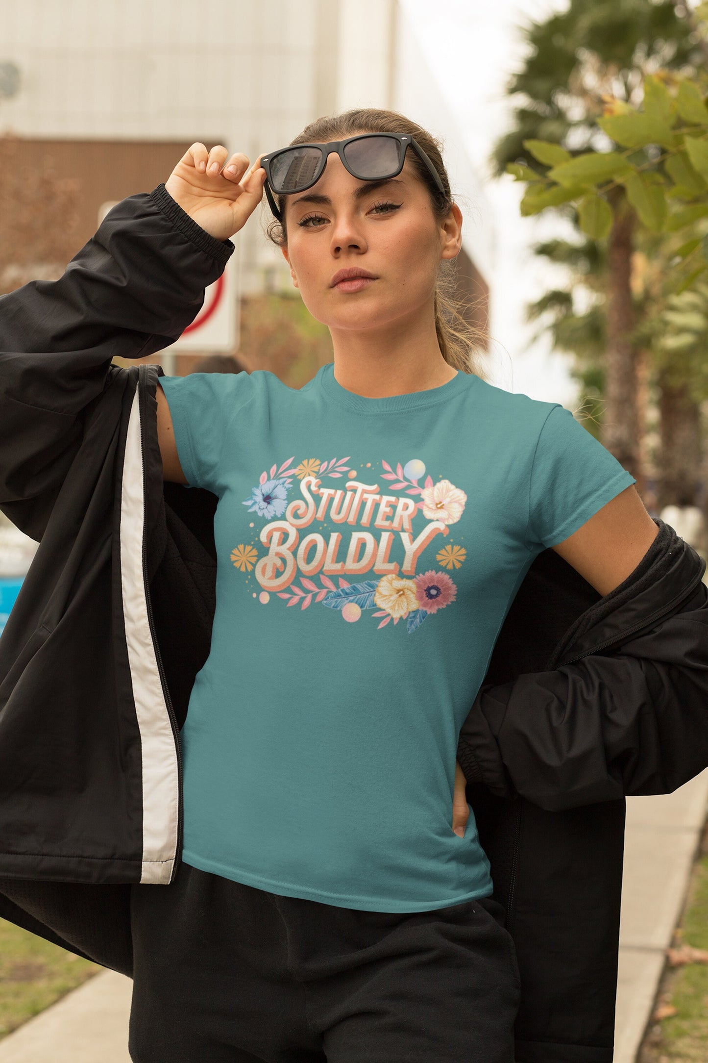 Stutter Boldly Floral Unisex T-Shirt